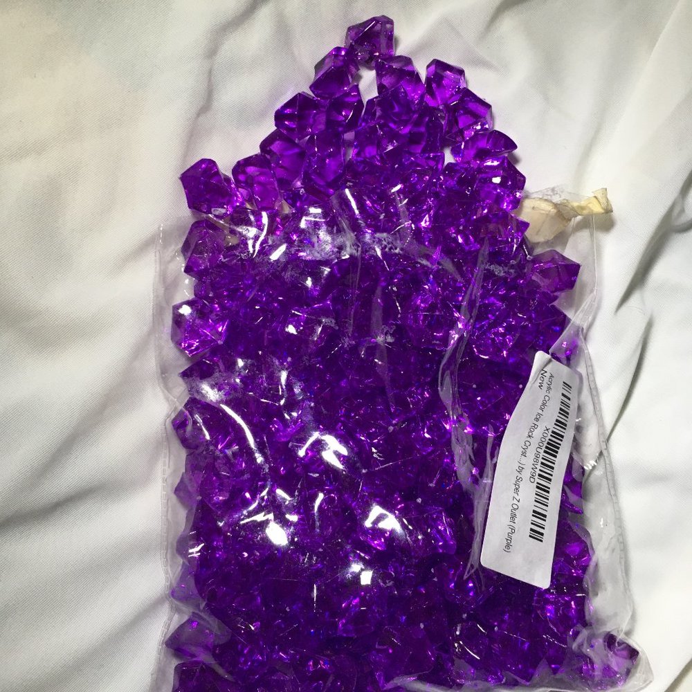 5/$15 Purple Acrylic Stones - 190 Piece